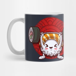 Sushi Weightlifting Japanese Anime Manga Kawaii Otaku Mug